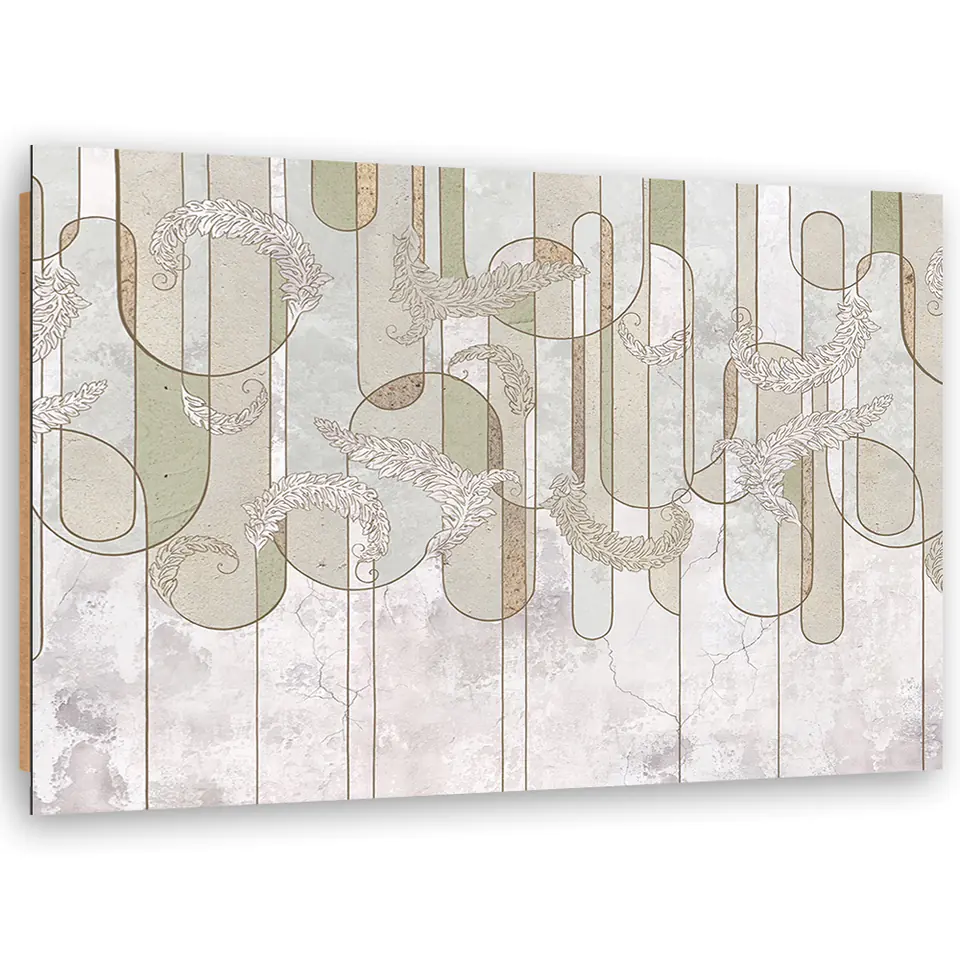 ⁨Obraz Deco Panel, Skandynawska minimalistyczna abstrakcja w beżu (Rozmiar 60x40)⁩ w sklepie Wasserman.eu