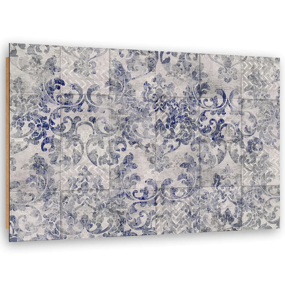 ⁨Obraz Deco Panel, Niebieski ornament na kafelkach portugalskich (Rozmiar 60x40)⁩ w sklepie Wasserman.eu