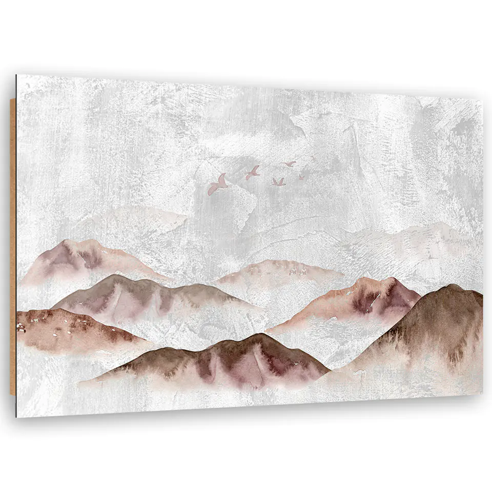 ⁨Obraz Deco Panel, Ptaki nad górami (Rozmiar 60x40)⁩ w sklepie Wasserman.eu