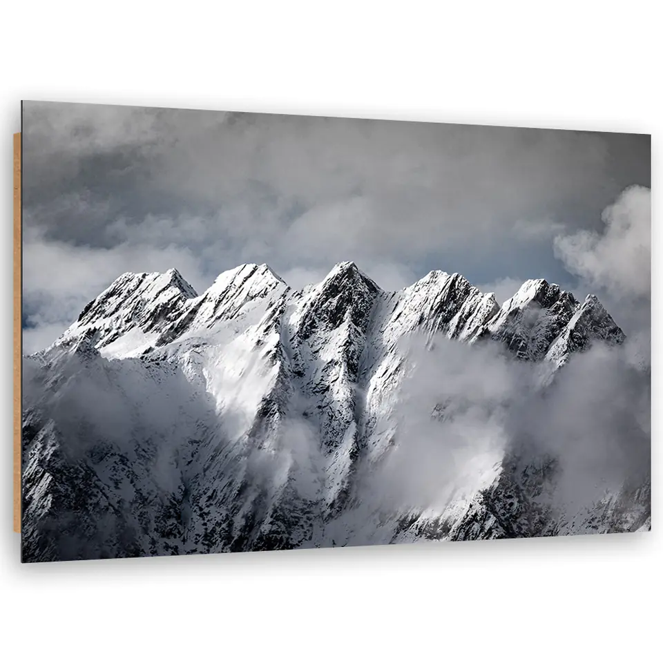 ⁨Obraz Deco Panel, Szczyt góry zimą (Rozmiar 60x40)⁩ w sklepie Wasserman.eu