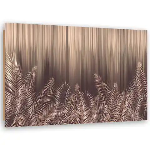⁨Obraz Deco Panel, Egzotyczne liście palmy 3D (Rozmiar 60x40)⁩ w sklepie Wasserman.eu