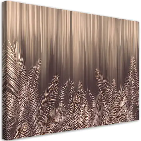 ⁨Obraz na płótnie, Egzotyczne liście palmy 3D (Rozmiar 100x70)⁩ w sklepie Wasserman.eu