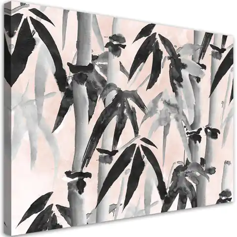 ⁨Obraz na płótnie, Bambusowy las (Rozmiar 90x60)⁩ w sklepie Wasserman.eu