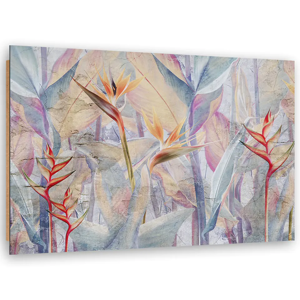 ⁨Obraz Deco Panel, Pastelowe rośliny (Rozmiar 60x40)⁩ w sklepie Wasserman.eu