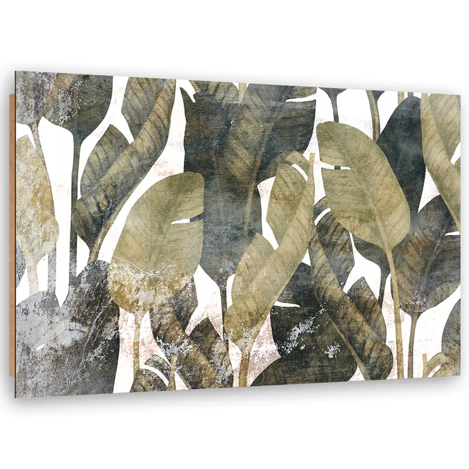 ⁨Obraz Deco Panel, Liście bananowca (Rozmiar 60x40)⁩ w sklepie Wasserman.eu