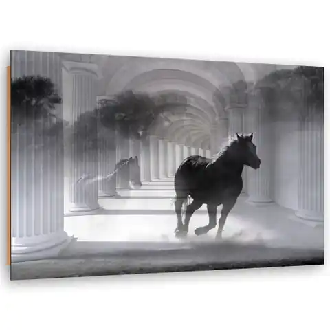 ⁨Obraz Deco Panel, Biegnący koń 3D (Rozmiar 90x60)⁩ w sklepie Wasserman.eu