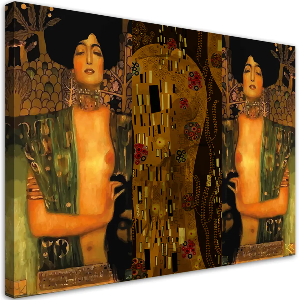 ⁨Obraz na płótnie, Gustav Klimt Judyta z głową Holofernesa (Rozmiar 120x80)⁩ w sklepie Wasserman.eu