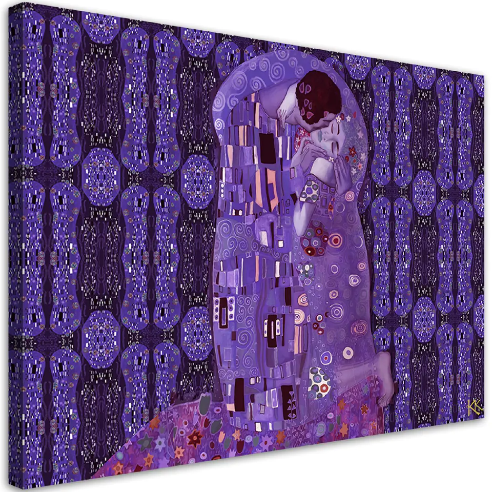 ⁨Obraz na płótnie, Klimt Spełnienie Kobieta Abstrakcja (Rozmiar 60x40)⁩ w sklepie Wasserman.eu