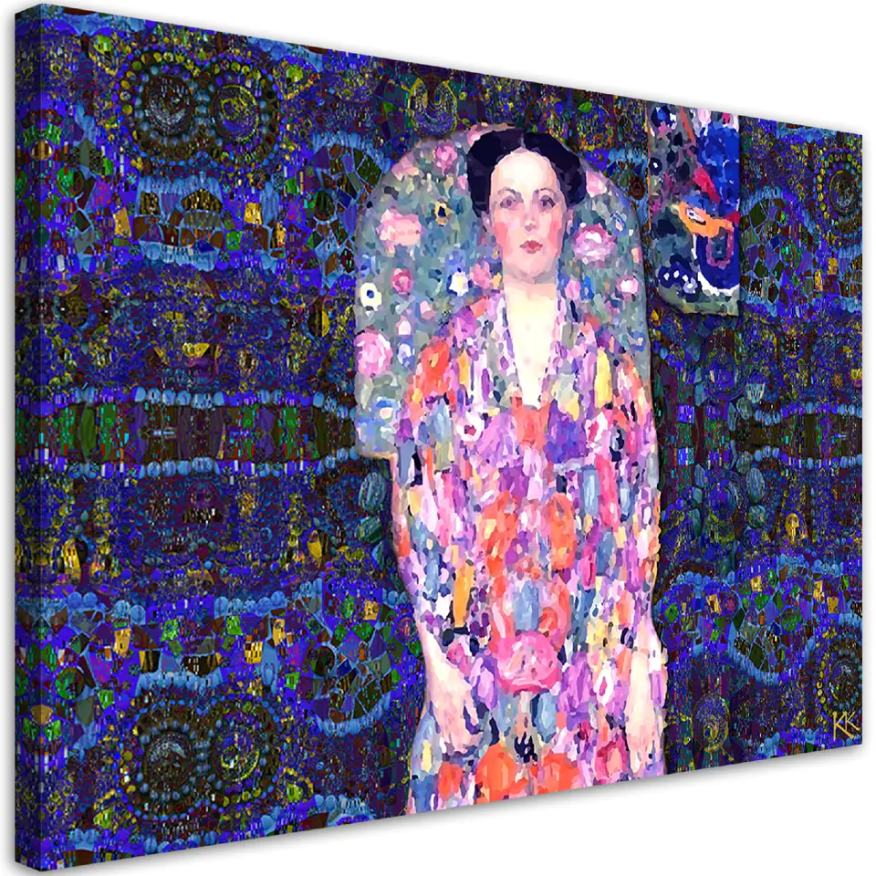 ⁨Obraz na płótnie, Gustav Klimt Portret Eugenia Primaves (Rozmiar 120x80)⁩ w sklepie Wasserman.eu