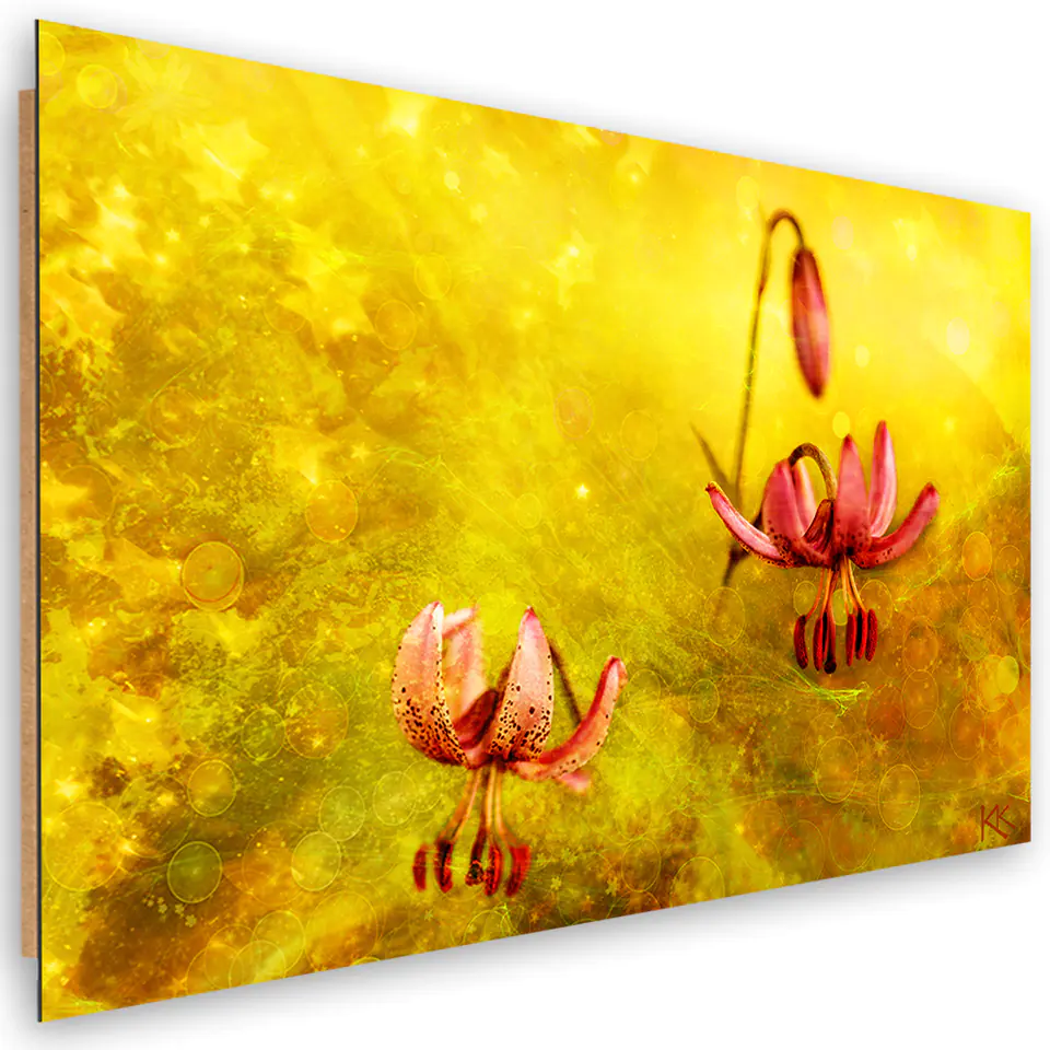 ⁨Obraz Deco Panel, Zwiędłe tulipany kwiaty (Rozmiar 60x40)⁩ w sklepie Wasserman.eu