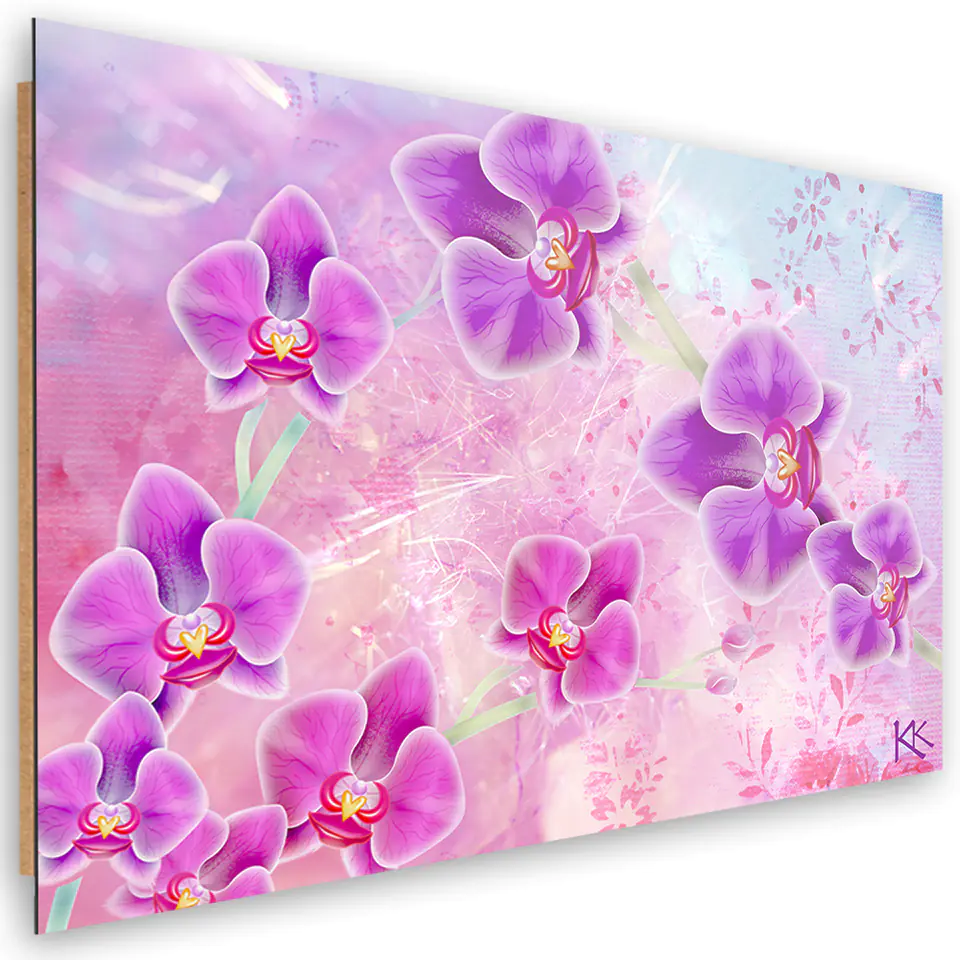 ⁨Obraz Deco Panel, Orchidea Kwiaty Abstrakcja (Rozmiar 120x80)⁩ w sklepie Wasserman.eu