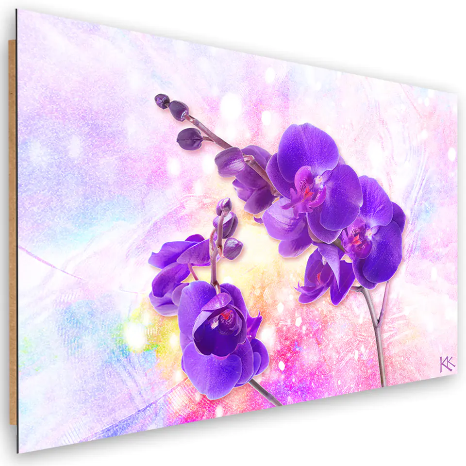⁨Obraz Deco Panel, Fioletowy kwiat orchidei (Rozmiar 60x40)⁩ w sklepie Wasserman.eu