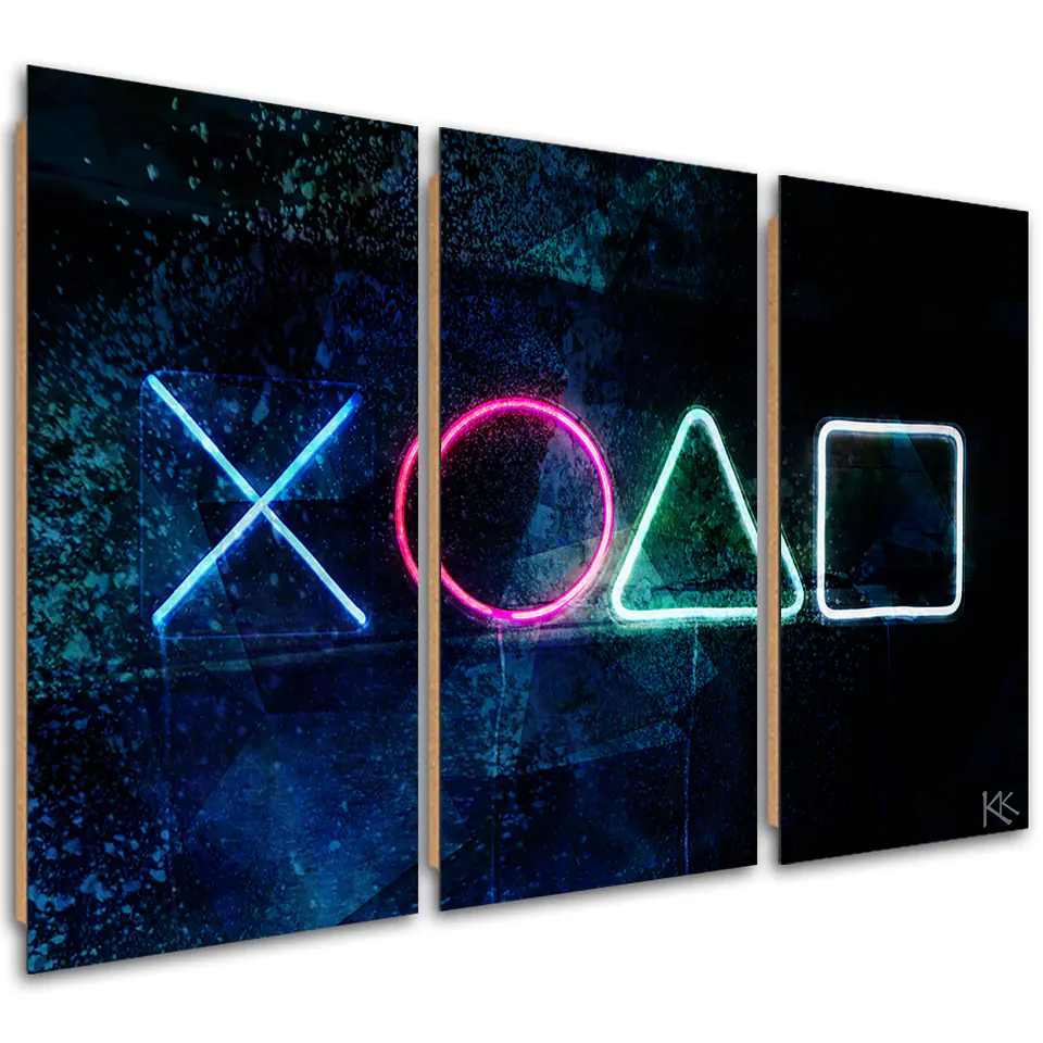 ⁨Obraz trzyczęściowy Deco Panel, Konsola do Gry (Rozmiar 60x40)⁩ w sklepie Wasserman.eu