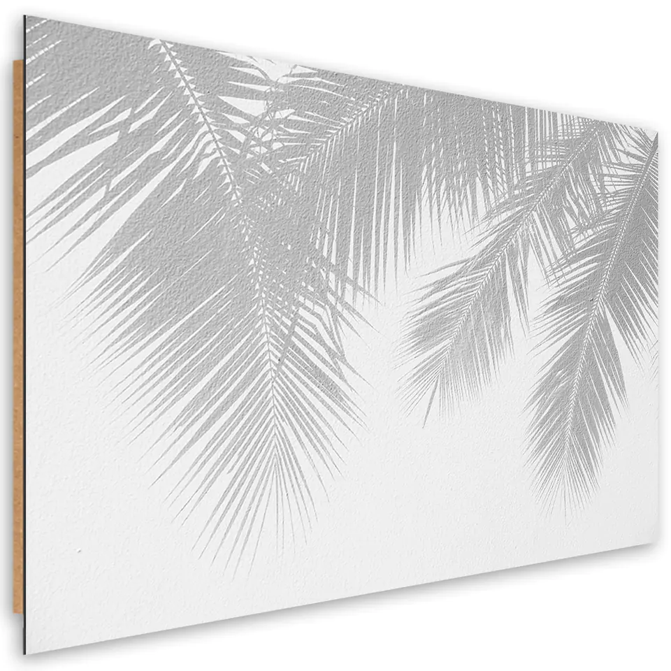 ⁨Obraz Deco Panel, Szare liście palmy (Rozmiar 60x40)⁩ w sklepie Wasserman.eu
