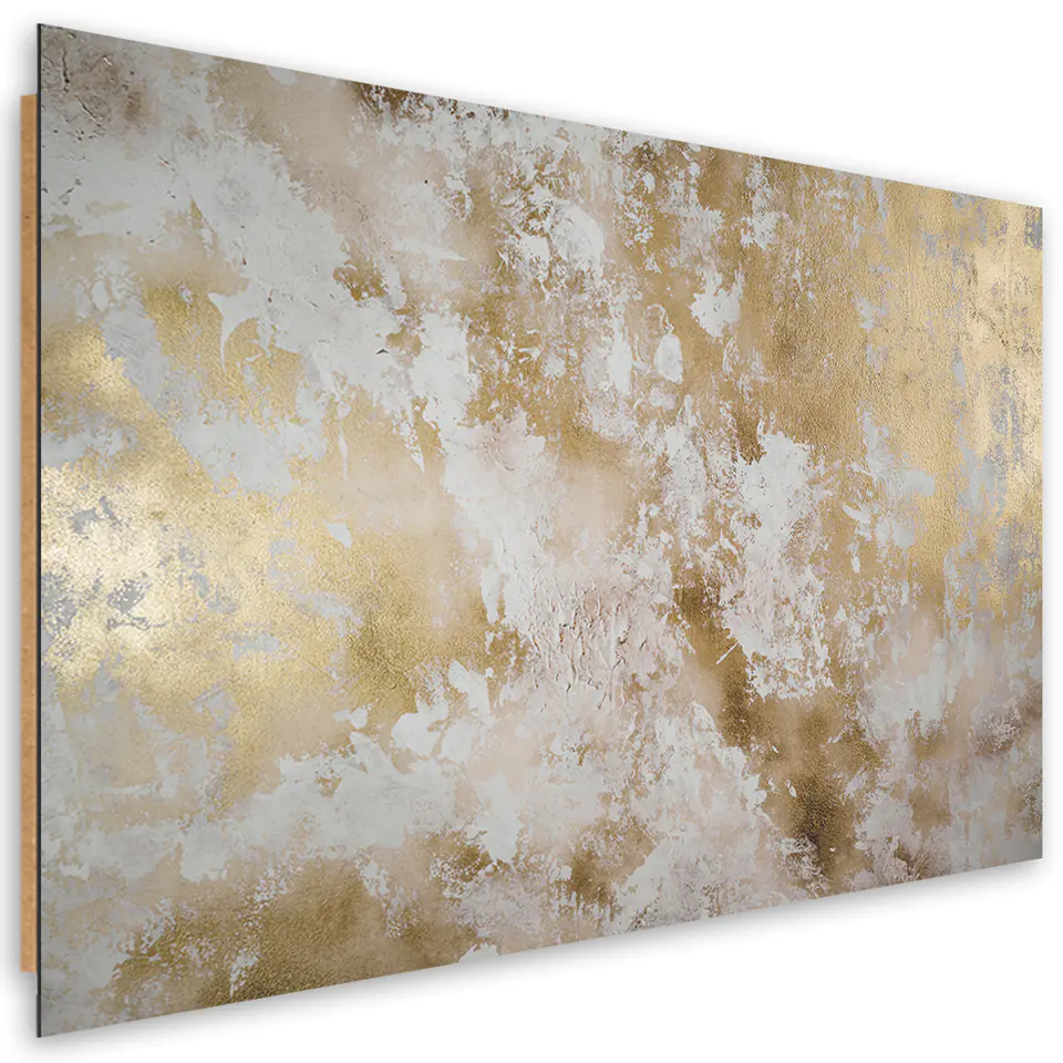 ⁨Obraz Deco Panel, Złote plamy abstrakcja (Rozmiar 60x40)⁩ w sklepie Wasserman.eu