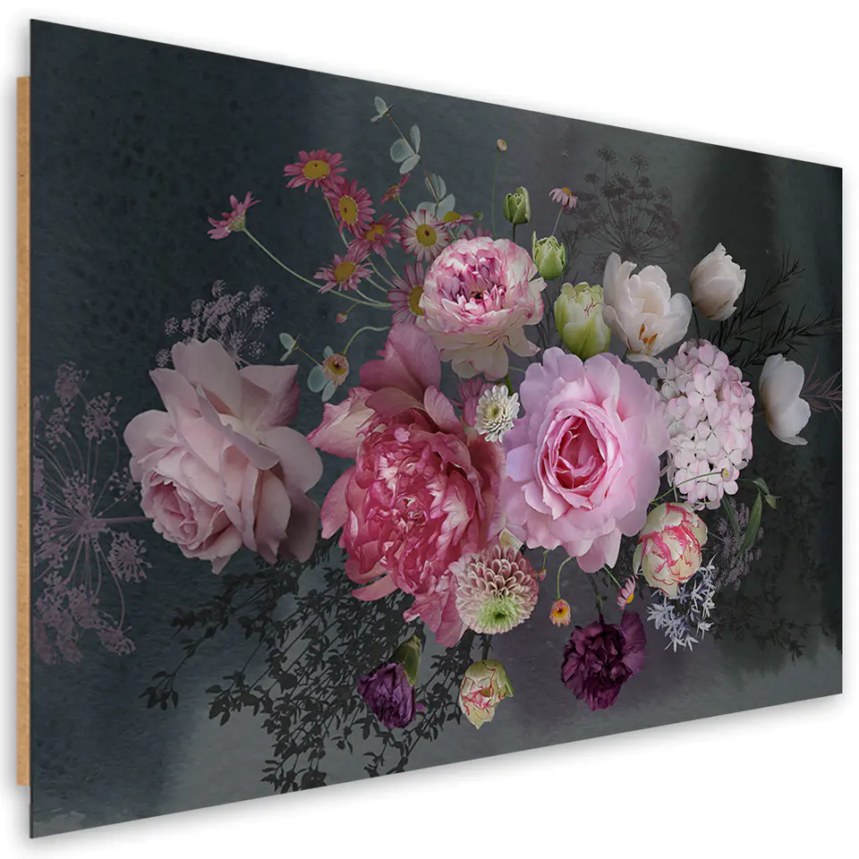 ⁨Obraz Deco Panel, Bukiet kwiatów vintage (Rozmiar 60x40)⁩ w sklepie Wasserman.eu