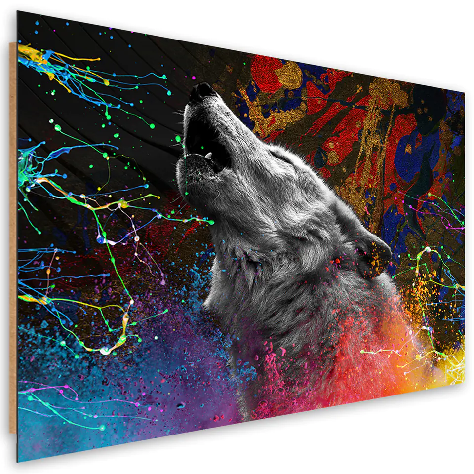 ⁨Obraz Deco Panel, Wilk zwierze natura (Rozmiar 60x40)⁩ w sklepie Wasserman.eu