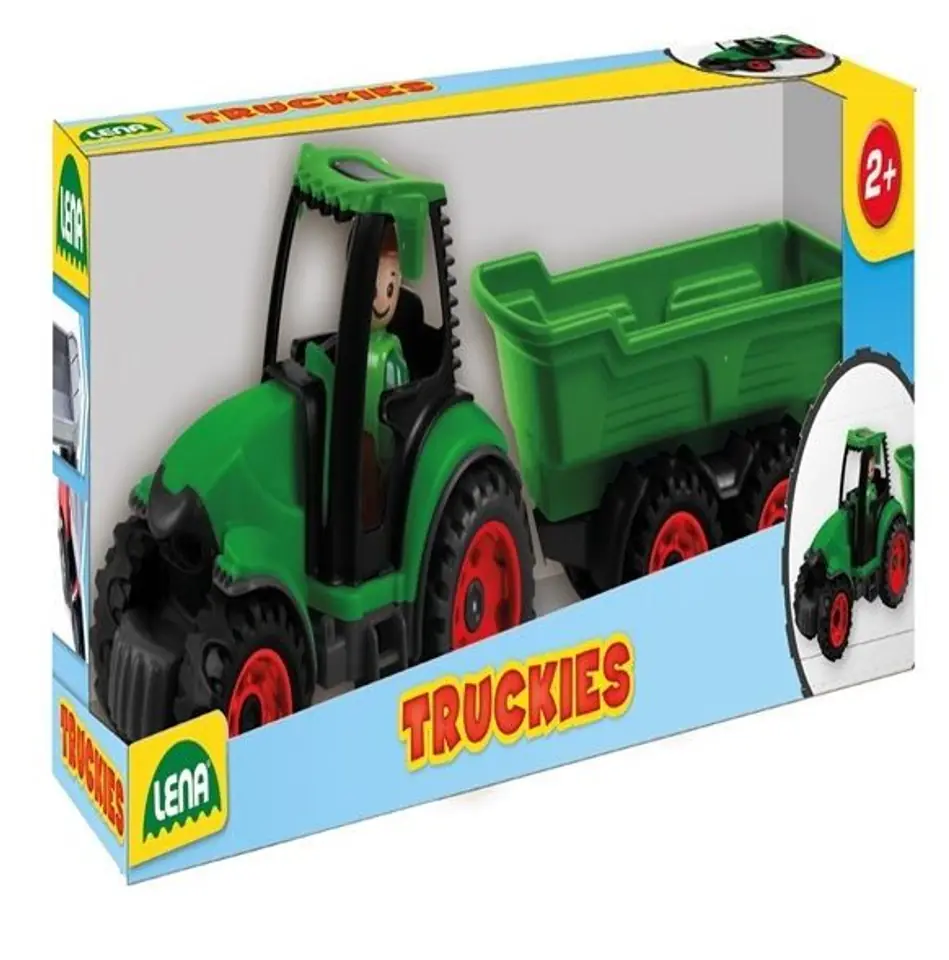 ⁨Lena Truckies Tractor with trailer 38 cm⁩ at Wasserman.eu