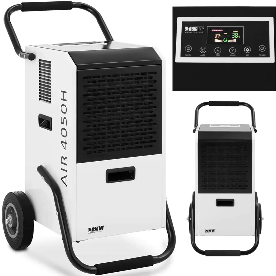 ⁨Osuszacz powietrza pochłaniacz wilgoci przemysłowy budowlany 860 W 628 m3/h do 65 m2⁩ w sklepie Wasserman.eu