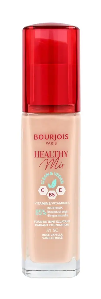 ⁨Bourjois Podkład do twarzy Healthy Mix Clean&Vegan - nr 51.5C Rose Vanilla 30ml⁩ w sklepie Wasserman.eu