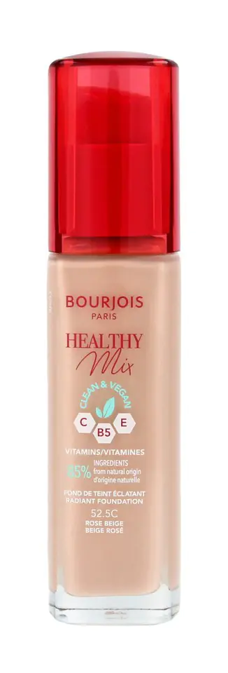 ⁨Bourjois Podkład do twarzy Healthy Mix Clean&Vegan - nr 52.5C Rose Beige 30ml⁩ w sklepie Wasserman.eu