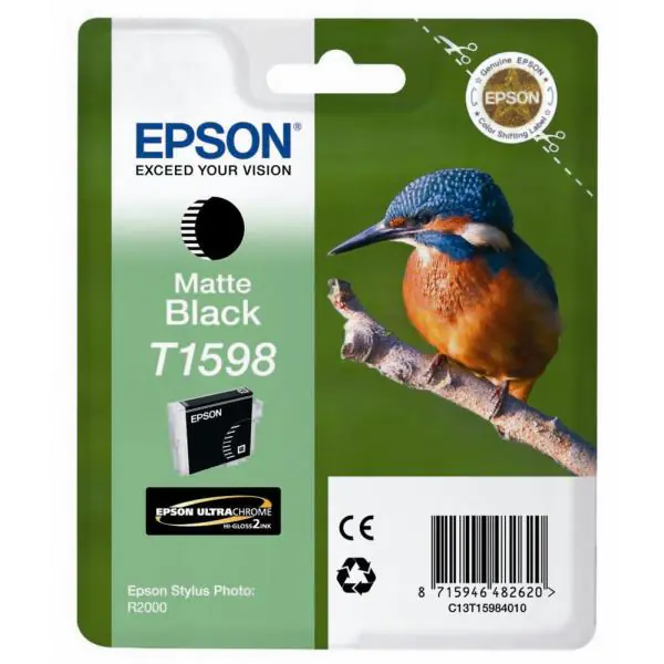 ⁨Epson oryginalny ink / tusz C13T15984010, matte black, 17ml, Epson Stylus Photo R2000⁩ w sklepie Wasserman.eu