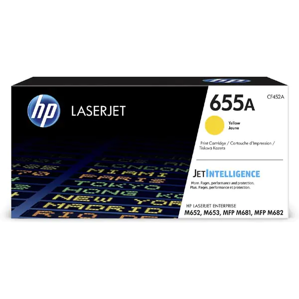 ⁨HP oryginalny toner CF452A, yellow, 10500s, HP 655A, HP Color LaserJet Enterprise M652dn,M652n,M653dh,M653, O⁩ w sklepie Wasserman.eu