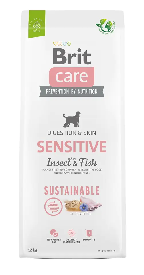 ⁨BRIT Care Dog Sustainable Sensitive Insect & Fish - dry dog food - 12 kg⁩ at Wasserman.eu