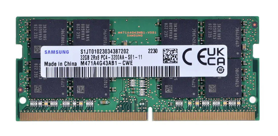 ⁨Samsung SO-DIMM 32GB DDR4 2Rx8 3200MHz PC4-25600 M471A4G43AB1-CWE⁩ w sklepie Wasserman.eu