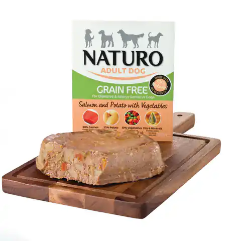 ⁨NATURO GRAIN FREE - Lachs mit Kartoffeln und Gemüse 400 g⁩ im Wasserman.eu