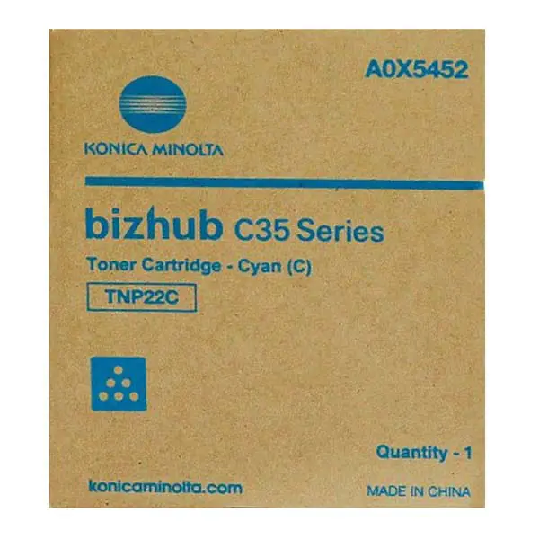 ⁨Konica Minolta oryginalny toner A0X5452, TNP22C, cyan, 6000s⁩ w sklepie Wasserman.eu