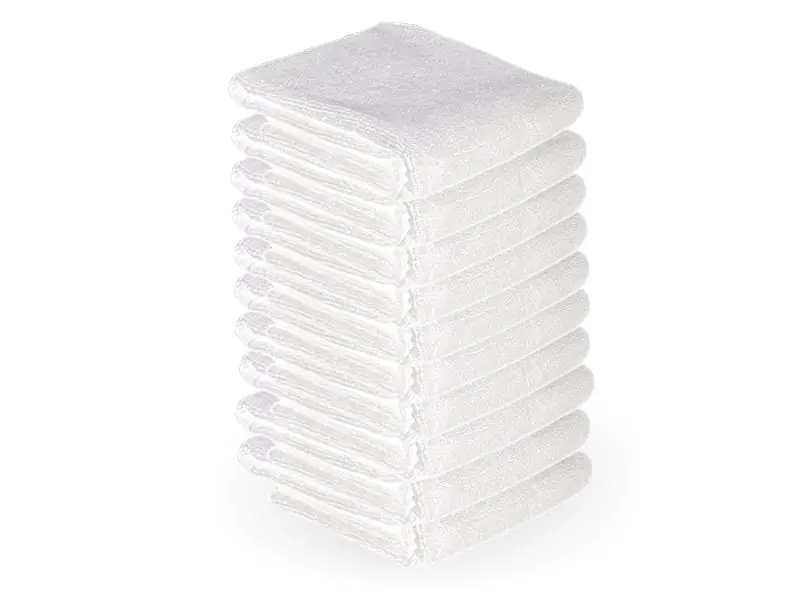 ⁨Ręcznik z microfibry 73 x 40 cm 10 szt. biały⁩ w sklepie Wasserman.eu