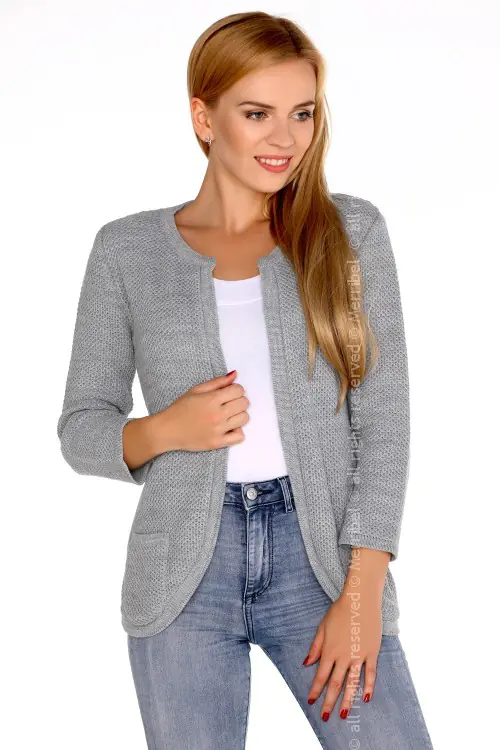 ⁨Hetiena Grey sweter (kolor szary, rozmiar S/M)⁩ w sklepie Wasserman.eu