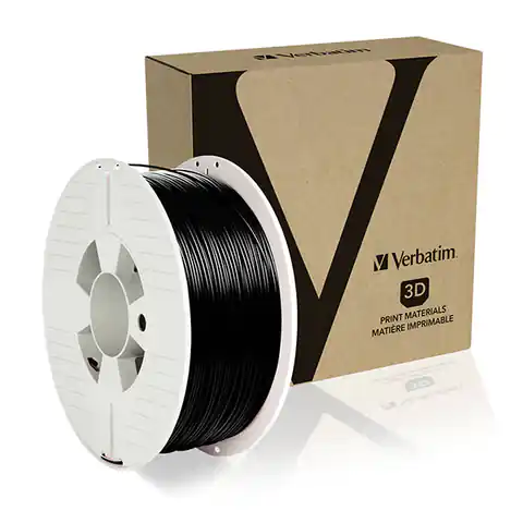 ⁨Verbatim 3D filament, PLA, 1,75mm, 1000g, 55318, czarna⁩ w sklepie Wasserman.eu