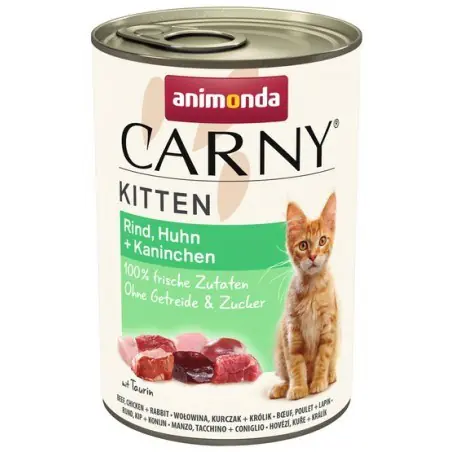 ANIMONDA Carny Kitten smak: wołowina, kurczak i królik 400g w sklepie Wasserman.eu