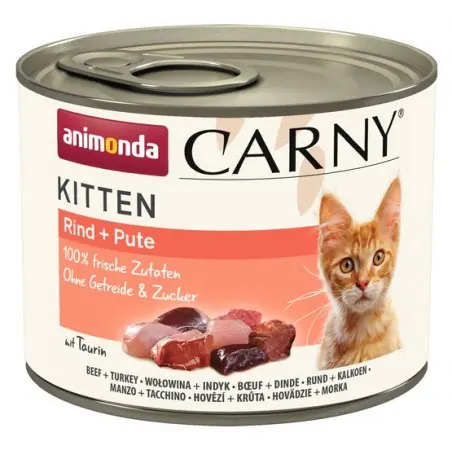 ⁨ANIMONDA Carny Kitten smak: wołowina,indyk 200g⁩ w sklepie Wasserman.eu