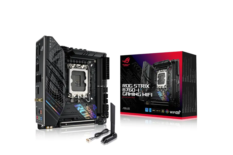 ⁨ASUS ROG STRIX B760-I GAMING WIFI Intel B760 LGA 1700 mini ITX⁩ at Wasserman.eu