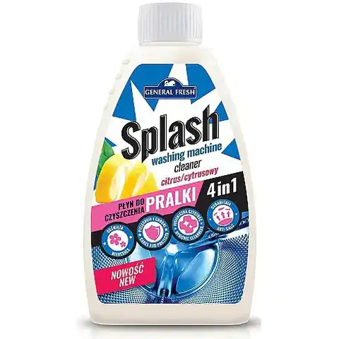 ⁨Płyn do czyszczenia pralki SPLASH cytrynowy 250ml GENERAL FRESH⁩ w sklepie Wasserman.eu