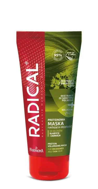 ⁨Farmona Radical Proteinowa Maska nadająca objętość do włosów słabych i cienkich 100ml⁩ w sklepie Wasserman.eu