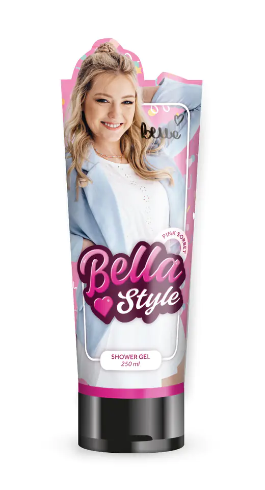 ⁨BELLA STYLE Żel pod prysznic Pink Sorbet 250ml⁩ w sklepie Wasserman.eu