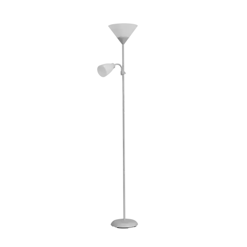 ⁨Floor lamp URLAR, 175 cm, max 25W E27, max 25W E14, grey⁩ at Wasserman.eu