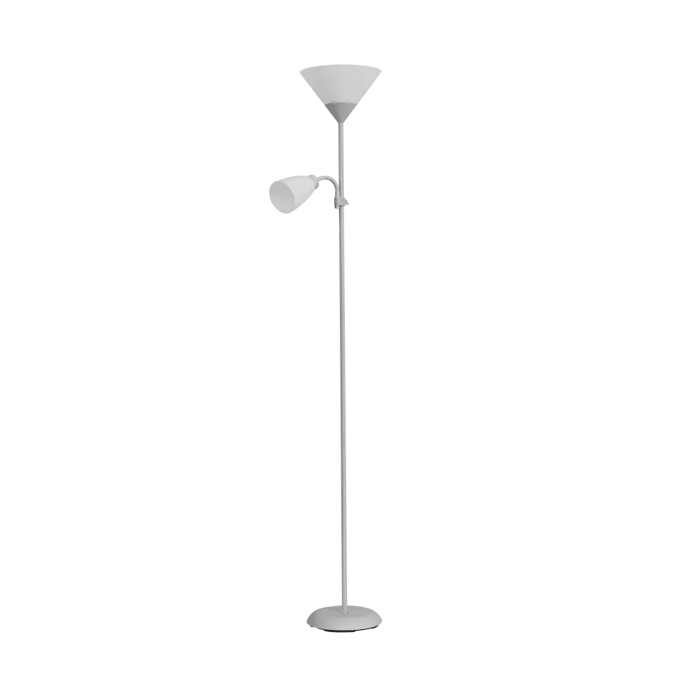Floor lamp URLAR, 175 cm, max 25W E27, max 25W E14, grey at Wasserman.eu