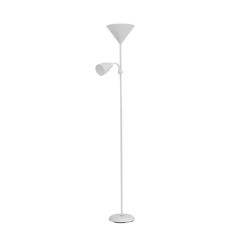 ⁨Floor lamp URLAR, 175 cm, max 25W E27, max 25W E14, white⁩ at Wasserman.eu