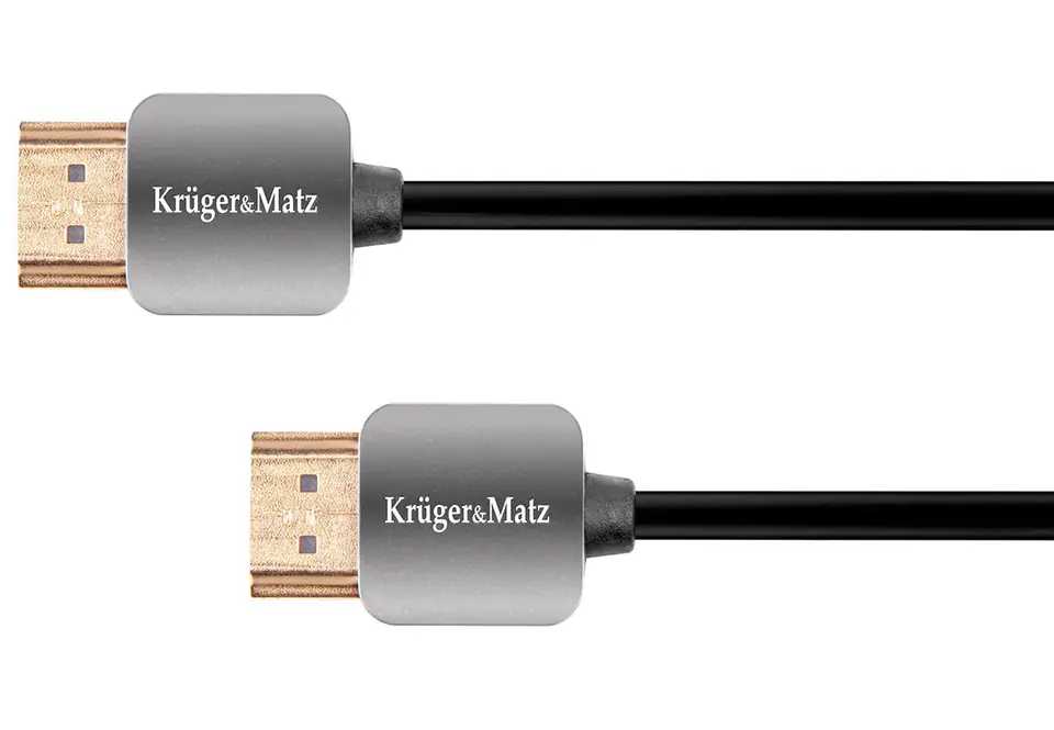 ⁨Kabel HDMI - HDMI 4K A-A 1.8m Kruger&Matz⁩ w sklepie Wasserman.eu