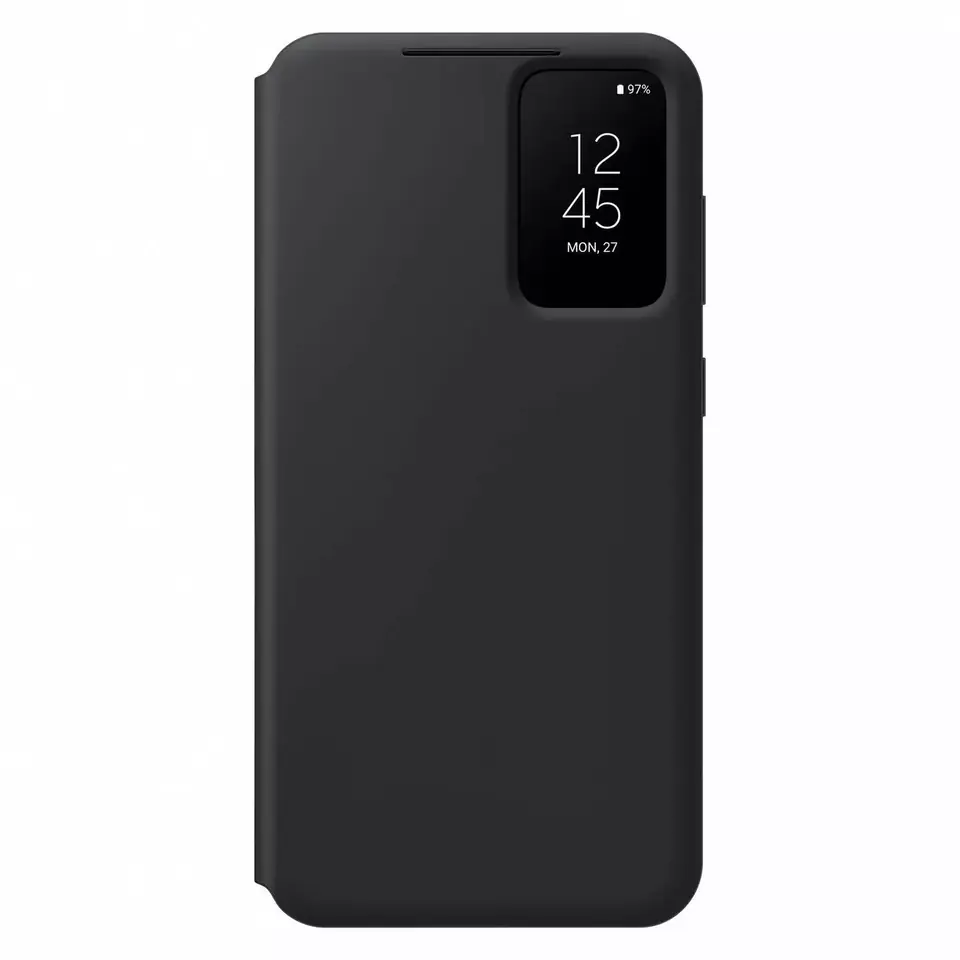 ⁨Etui na telefon Samsung Smart View Wallet Case do Samsung Galaxy S23+ Plus pokrowiec z inteligentną klapką okienkiem portfel na kartę czarne (EF-ZS916CBEGWW)⁩ w sklepie Wasserman.eu