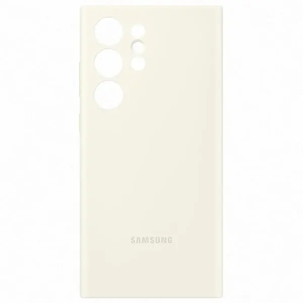 ⁨Etui Samsung EF-PS918TU S23 Ultra S918 kremowy/cream Silicone Cover⁩ w sklepie Wasserman.eu