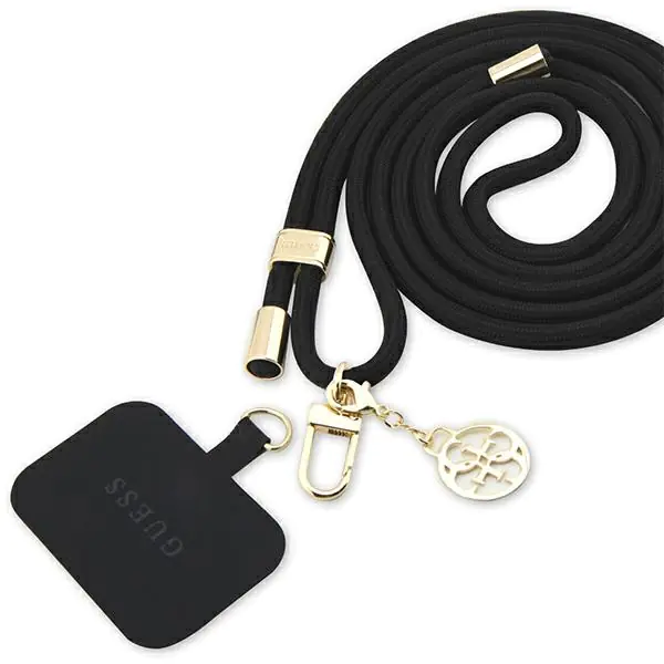 ⁨Guess GUUCNMG4EK Universal CBDY Cord pasek czarny/black⁩ w sklepie Wasserman.eu