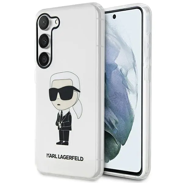 ⁨Karl Lagerfeld KLHCS23SHNIKTCT S23 S911 transparent hardcase Ikonik Karl Lagerfeld⁩ w sklepie Wasserman.eu