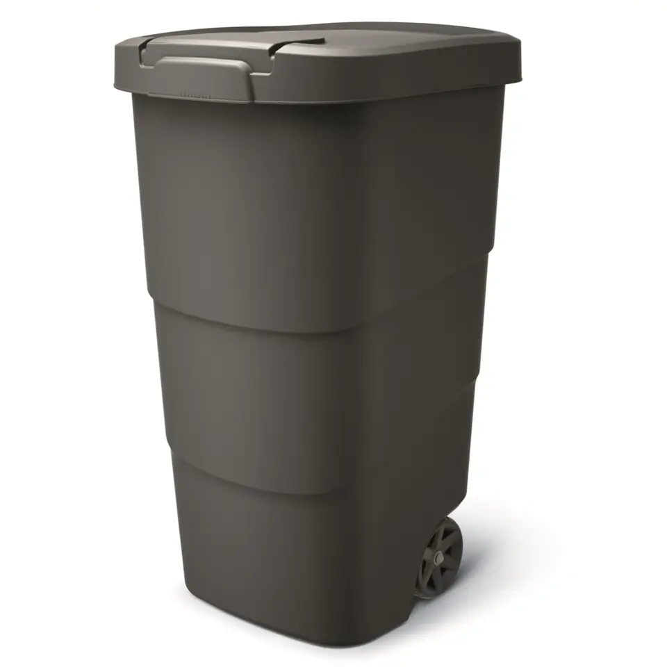 ⁨Kosz ogrodowy WHEELER 110 L - czarny recykling⁩ w sklepie Wasserman.eu