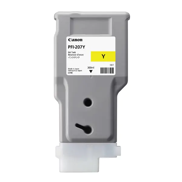 ⁨Canon oryginalny ink / tusz PFI-207  Y, 8792B001, yellow, 300ml⁩ w sklepie Wasserman.eu